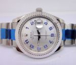 Rolex Datejust II Watch 41mm SS Silver Blue Arabic Swiss Replica